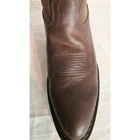 Durango Women's Western Cowgirl Rodeo Brown Leather Boots Size 7.5 M Line Dance - Picture 3 of 5